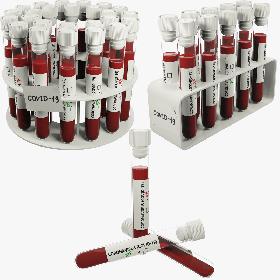 3D Coronavirus Test Tubes Collection V3 model